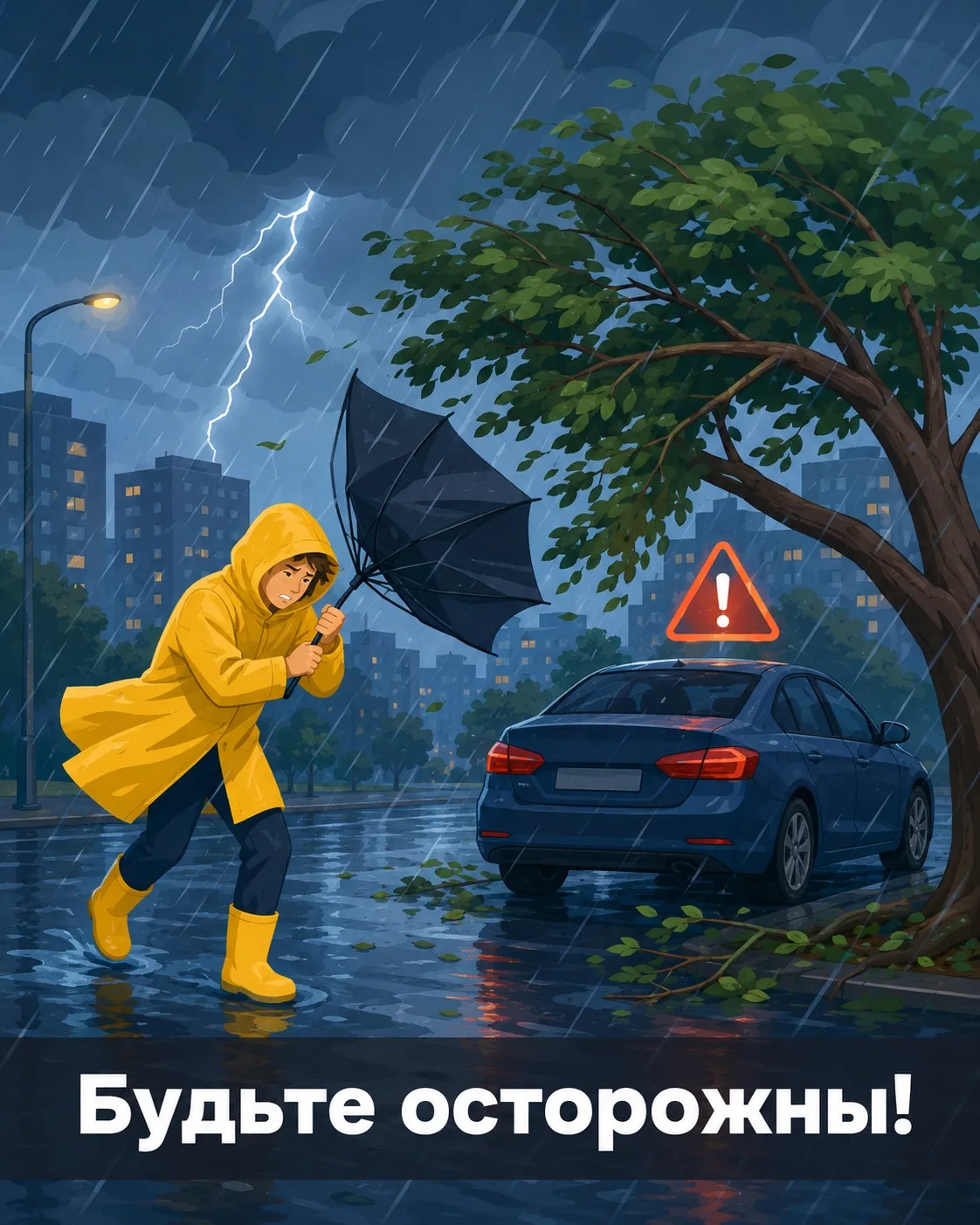 🌧 Внимание: в выходные столицу накроет непогода