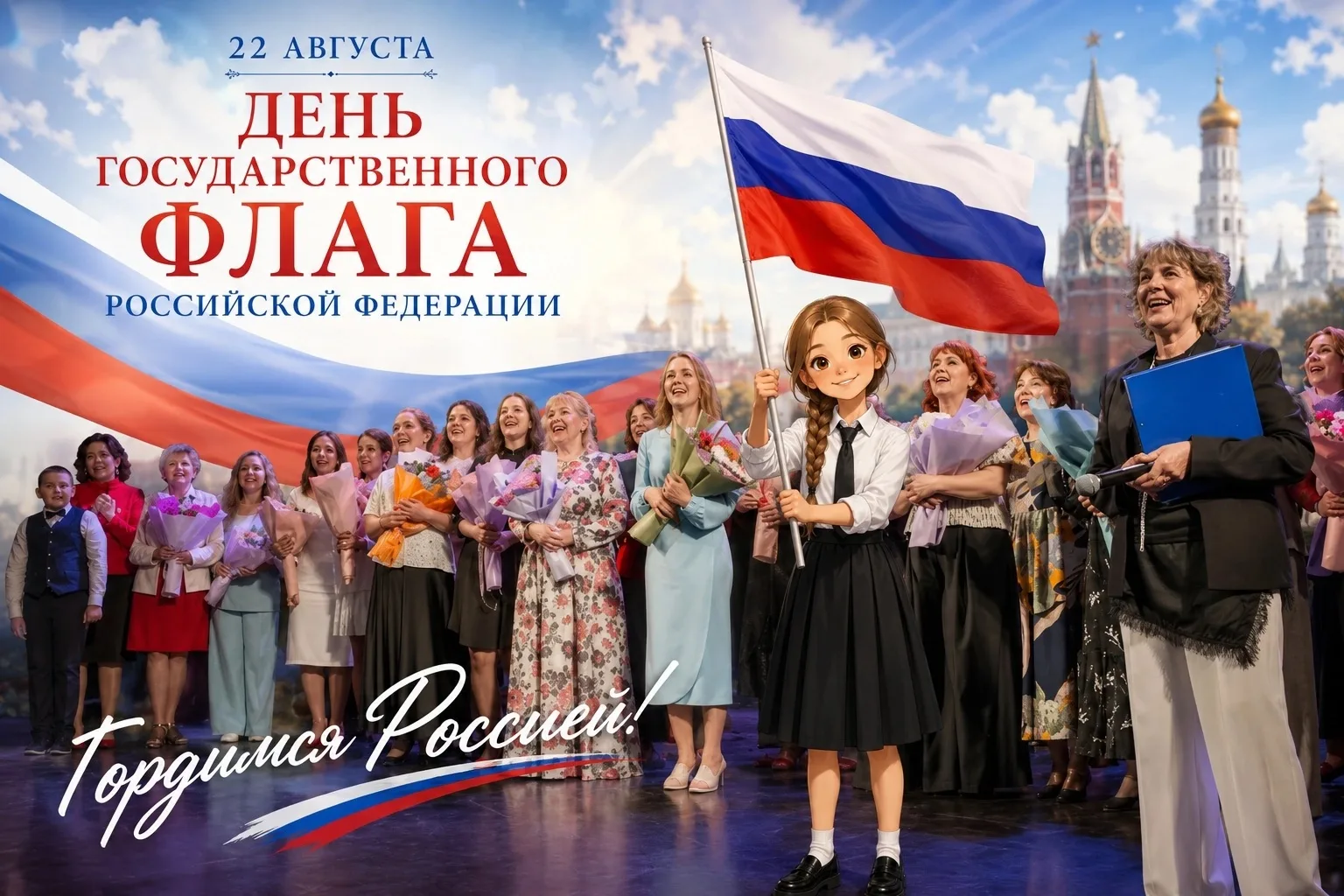 Триколор — это флаг нашего огромного государства, нашей дорогой Родины, любимой России!...