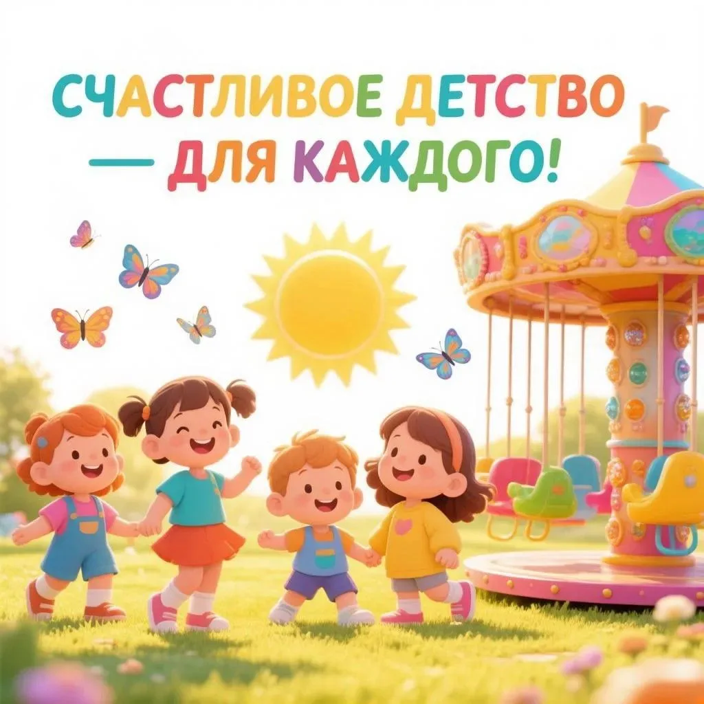 🎉 С Днём защиты детей! 🎈Дорогие родители, дети, друзья!
Сегодня — особенный день: мир словно стано
