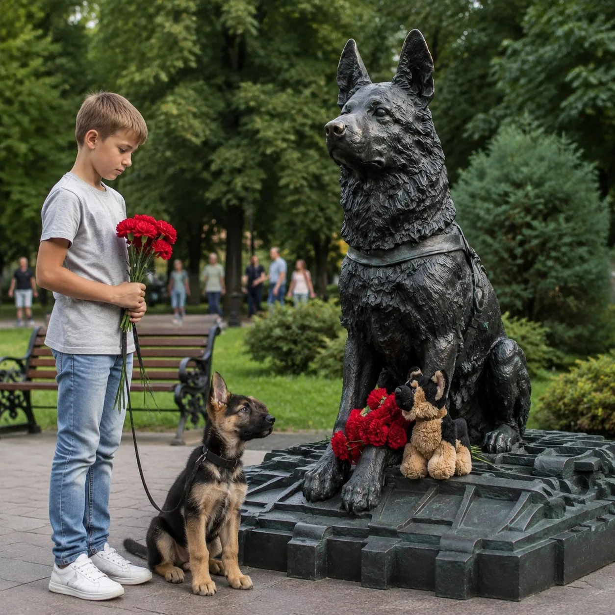 В этот день, 19 августа, мы вспоминаем героическую овчарку Дину. Она была настоящим раз...