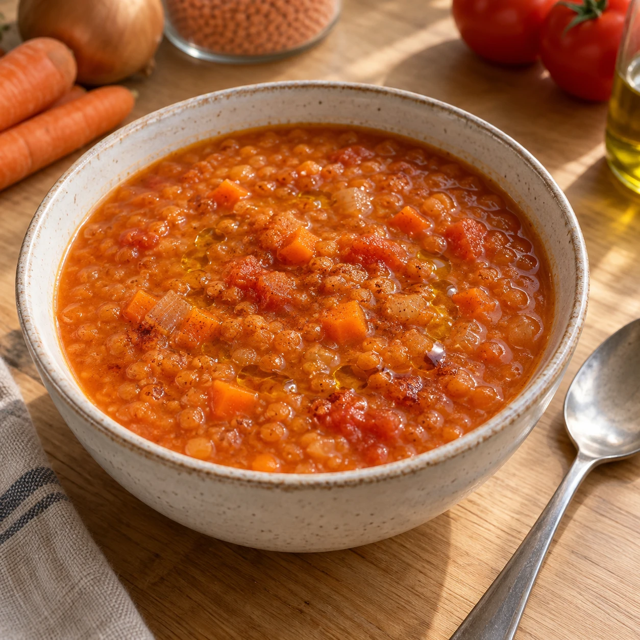 🥣 Суп из красной чечевицы — одна кастрюля и полчаса