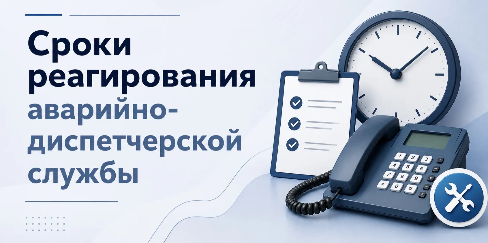 📞Аварийно-диспетческая служба: сроки, которые важно знать