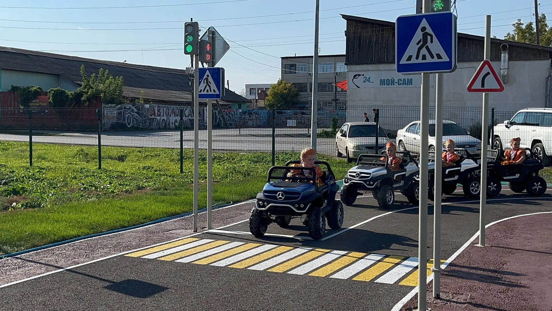 🚦В Камышлове открыт новый автогородок для юных участников дорожного движения