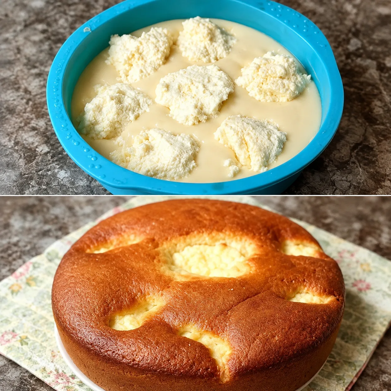 Быстрый творожный пирог из остатков кефира 😋