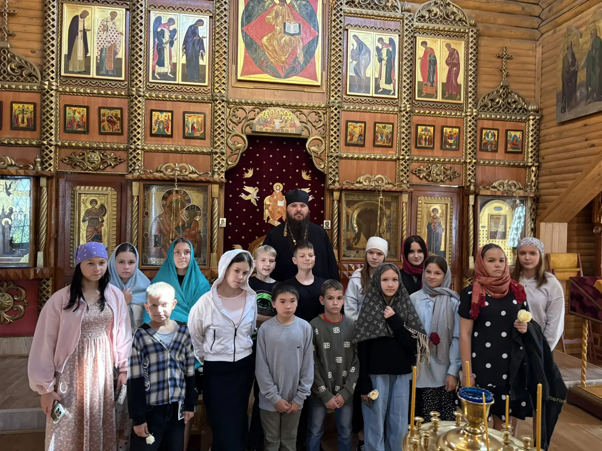 Сегодня, посетив Спасо-Вознесенский кафедральный собор, воспитанники детского дома «Гнё...