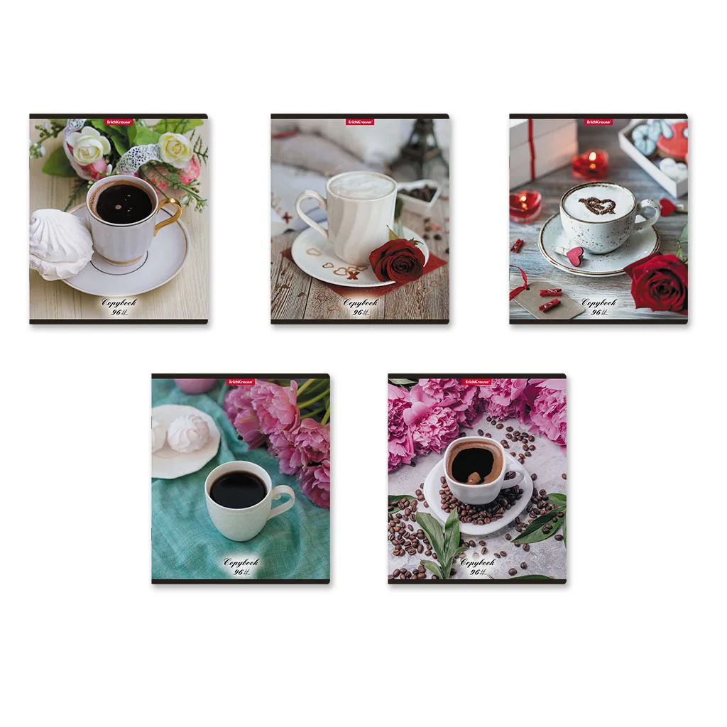 Тетрадь 96л кл. "Coffee Break" MIX-PACK матовая ас
