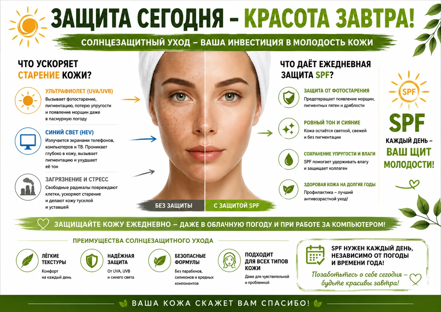 Сегодня ко мне в магазин заходила девушка.
Её очень беспокоит пигментация. Мы долго выбирали уход, я