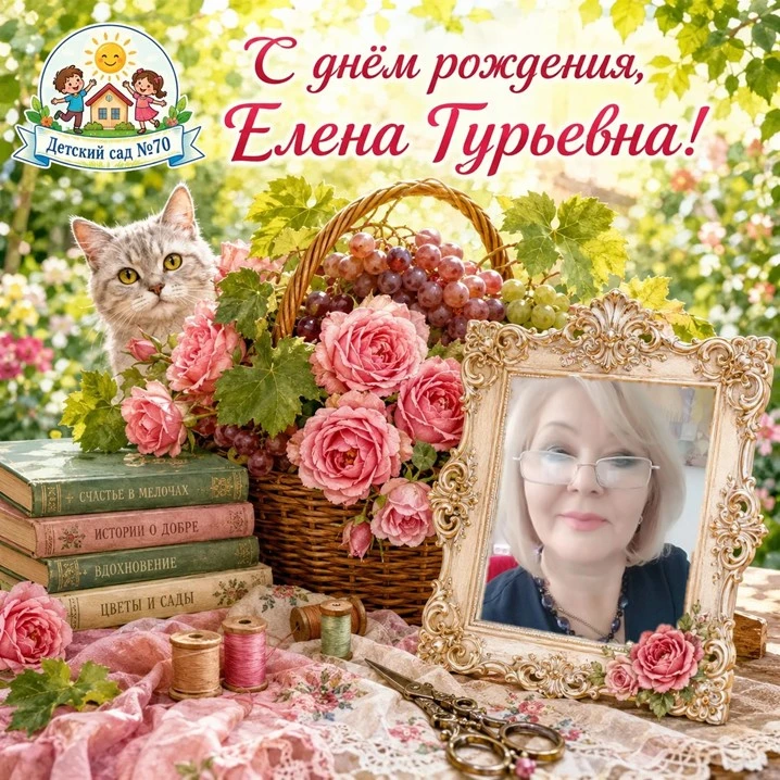 🎉  С золотым юбилеем нашу дорогую Елену Гурьевну Хышову! ✨

Поздравляем нашего логопеда — человека 