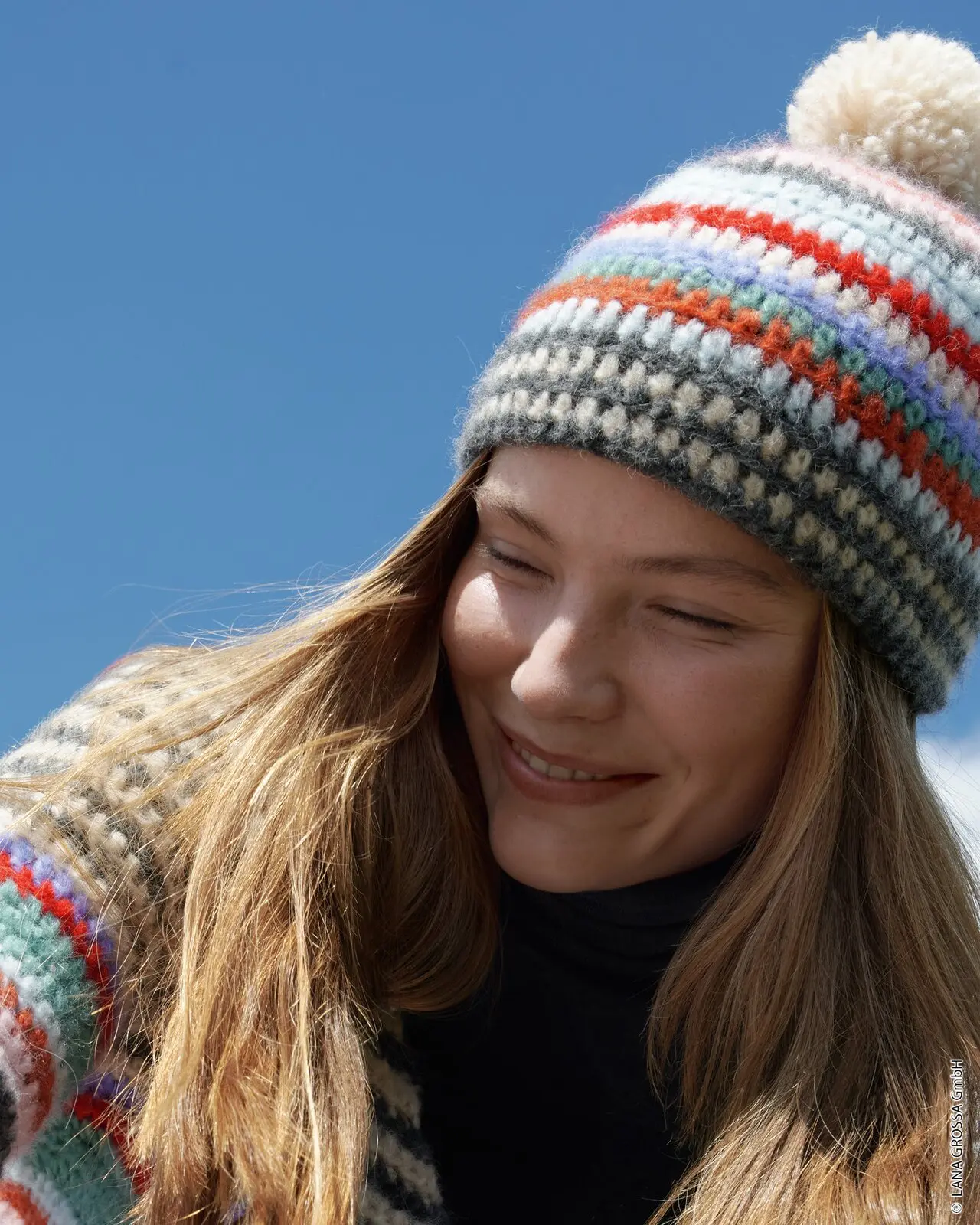 🧢 Шапка №19 · Lana Grossa Hakeln 07