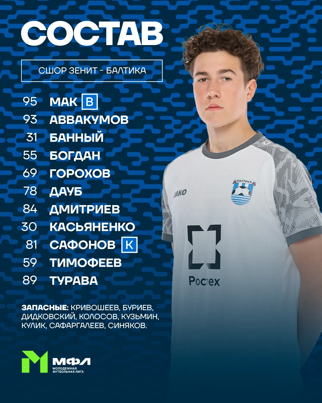 ✊ Наш состав

⏰ Начинаем в 15:00 (КЛД)
📺 Прямая трансляция
