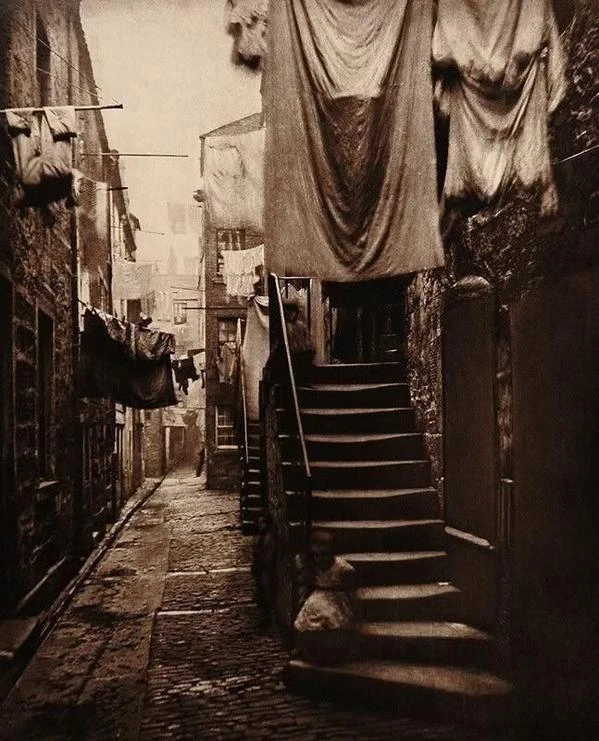 Переулки Лондона. Великобритания, 1870г
