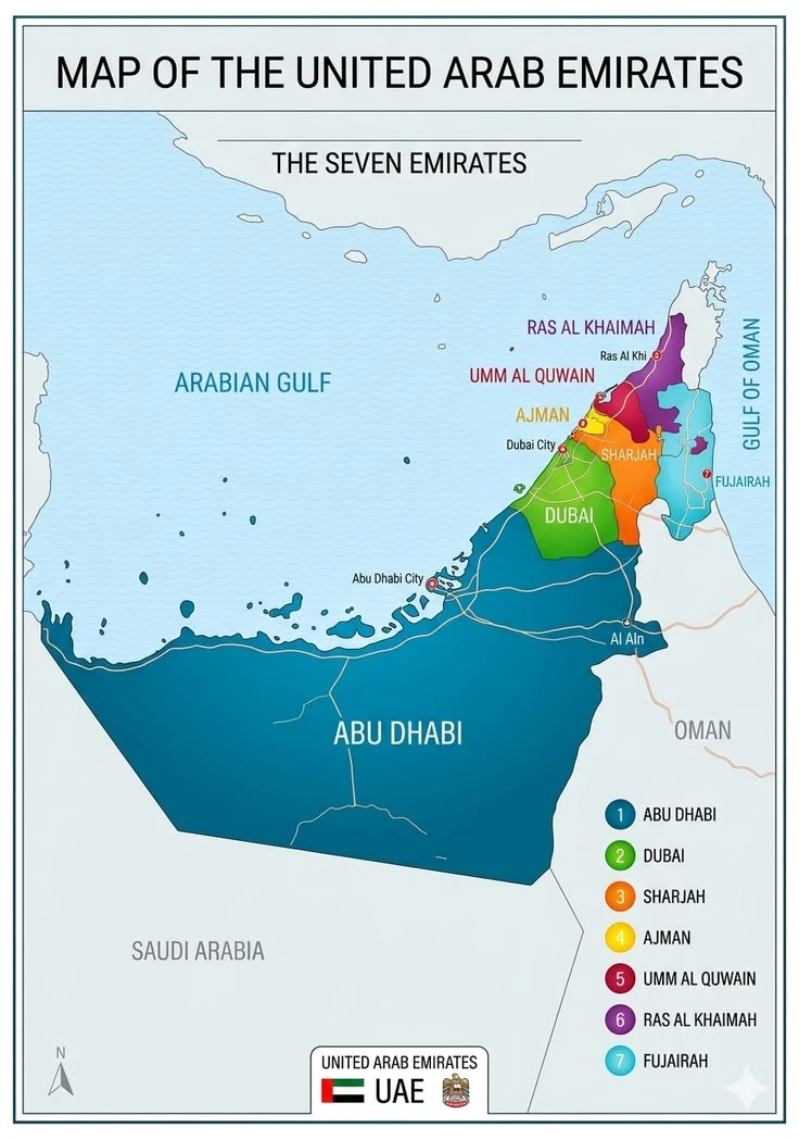 🇦🇪 ОАЭ: 7 эмиратов — и у каждого свой характер