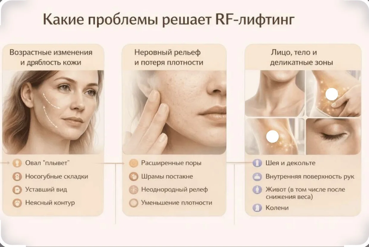 Открываю запись на аппаратный рф микроигольчатый лифтинг