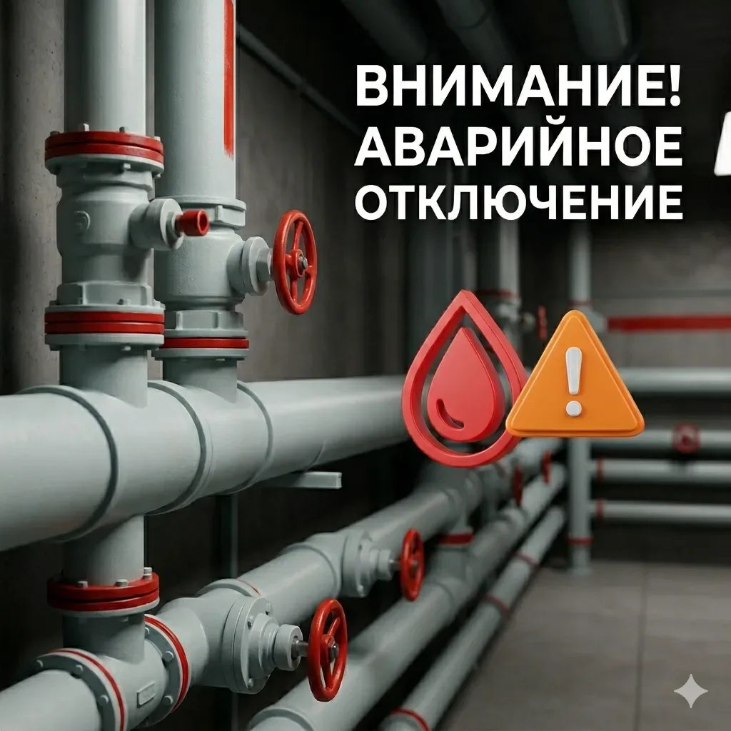 🚨 СРОЧНО: Аварийное отключение воды!