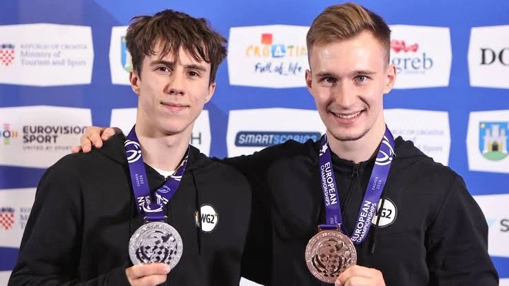 Российские гимнасты завоевали серебро в командном многоборье на чемпионате Европы