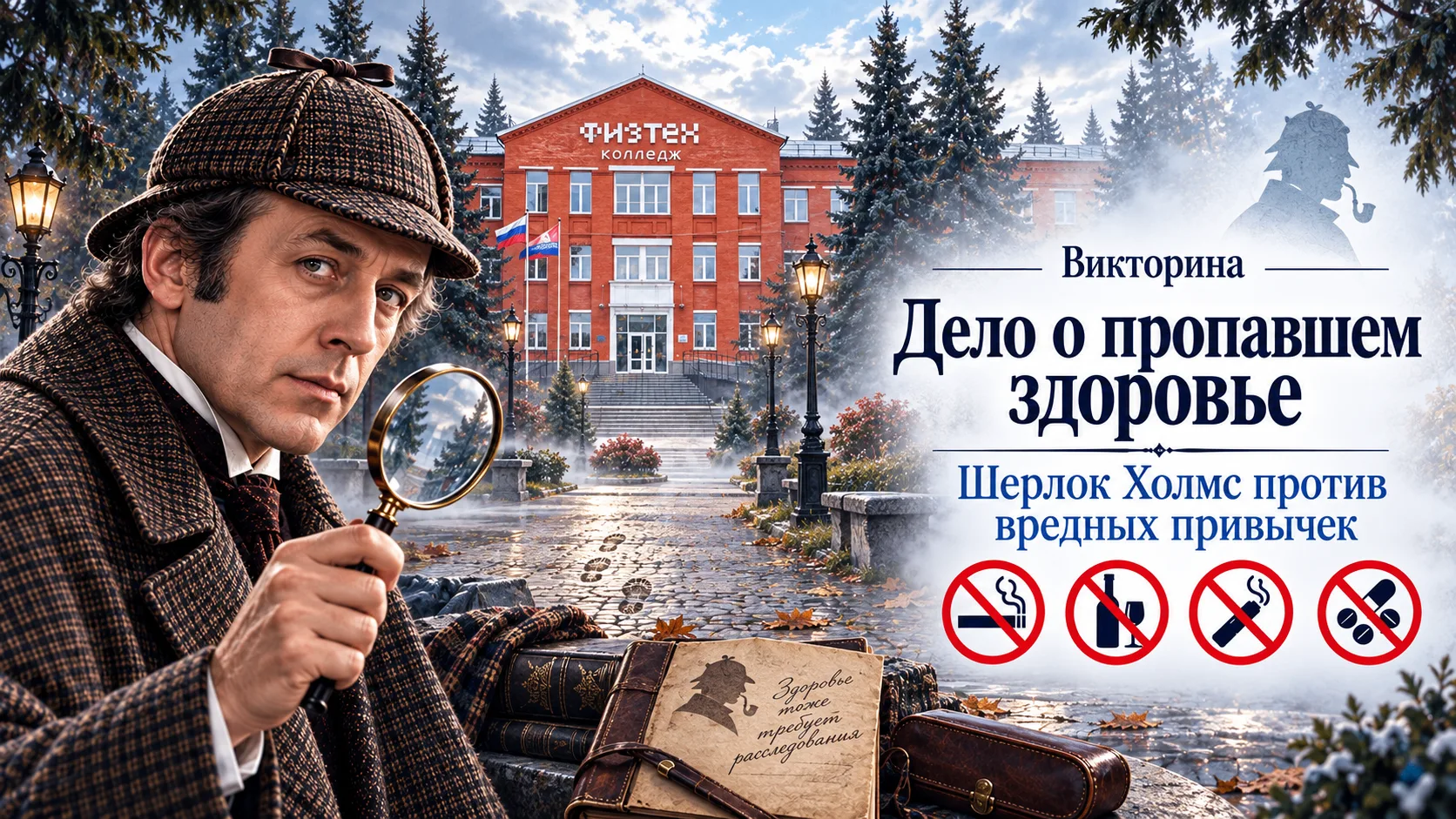🎉Викторина «Дело о пропавшем здоровье: Шерлок Холмс против вредных привычек» — успешно...