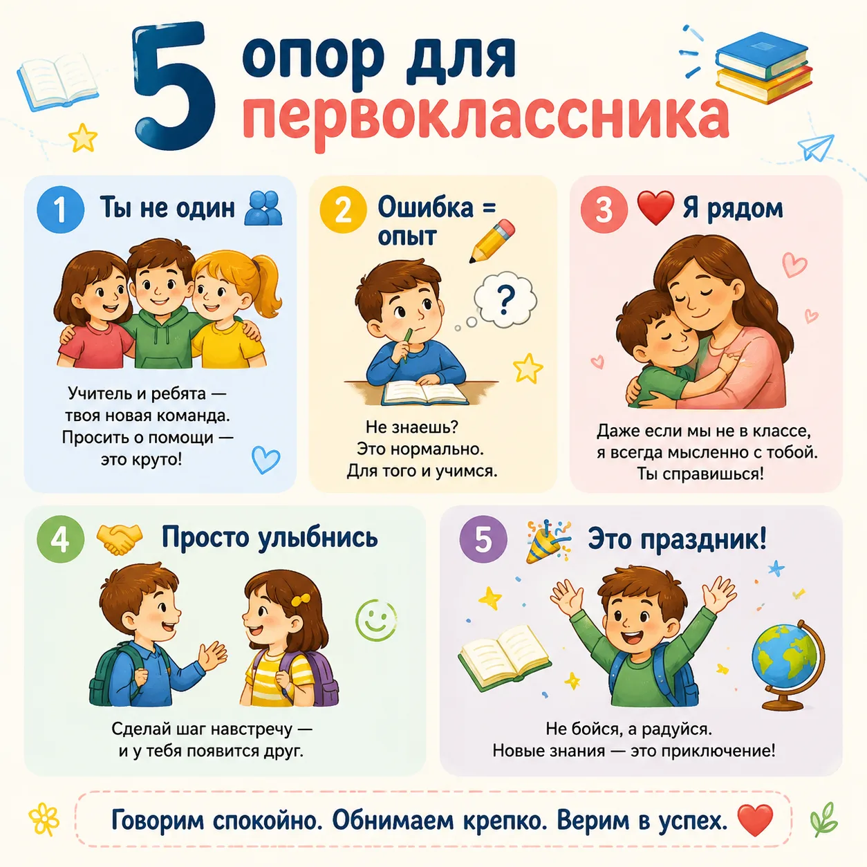 🎒 5 фраз, после которых первоклассник скажет: «Я готов!»
