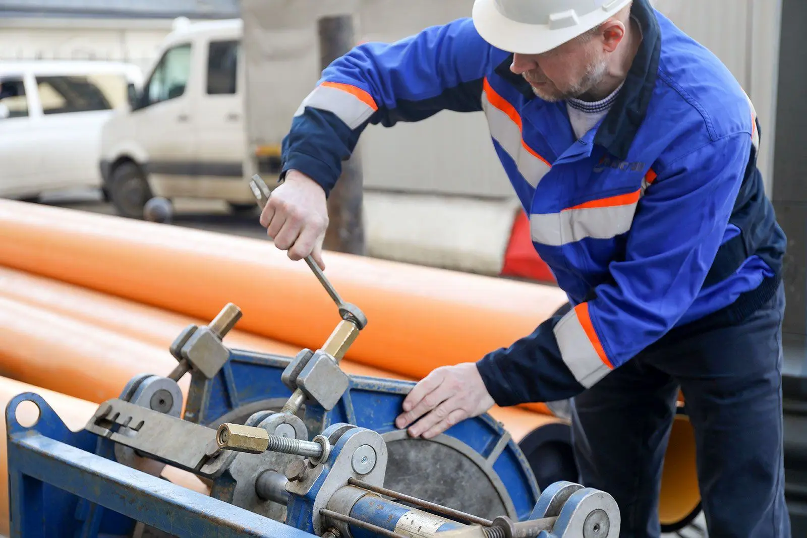 Газопровод среднего давления протяженностью около 1,5 километра строим в Молжаниновском...