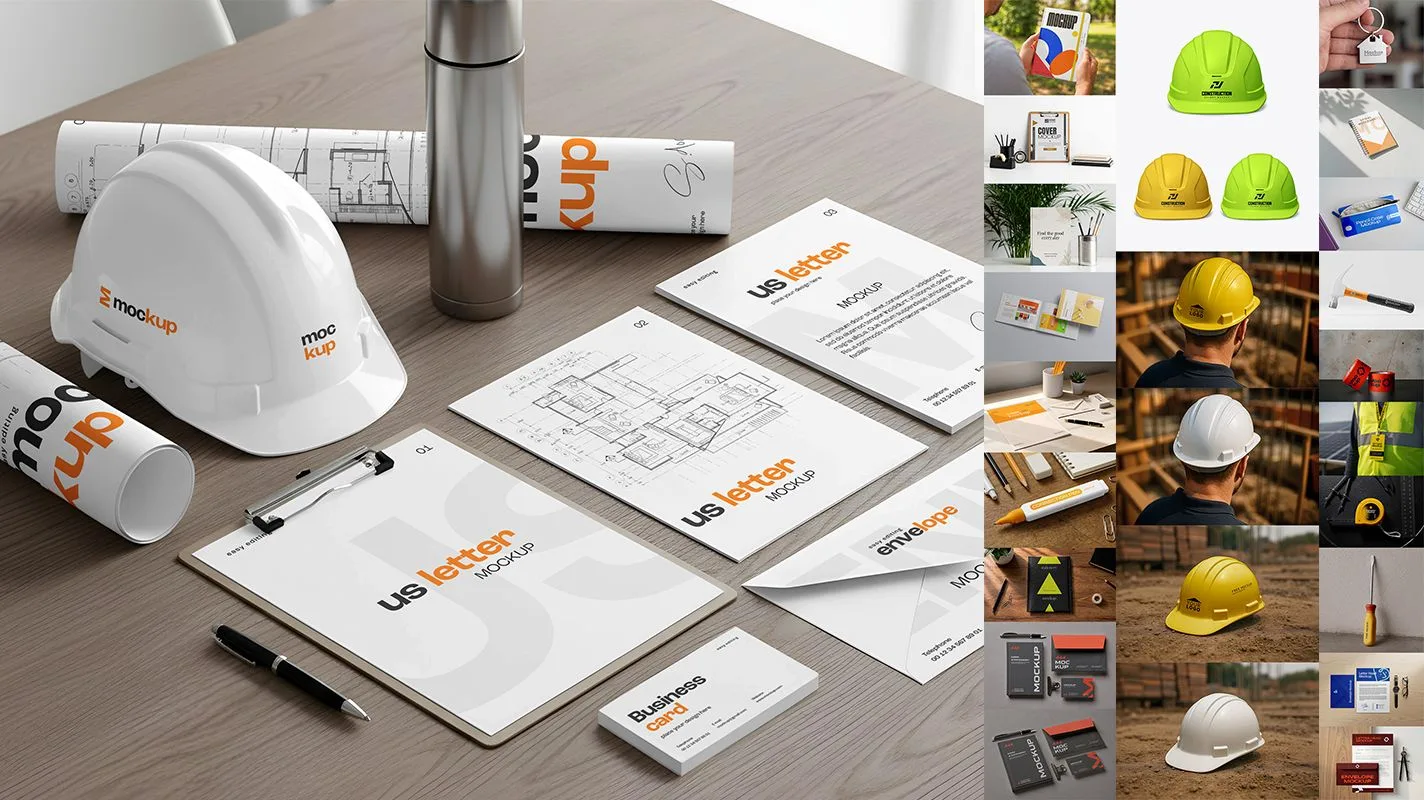 #free #mockup #branding #polygraphy