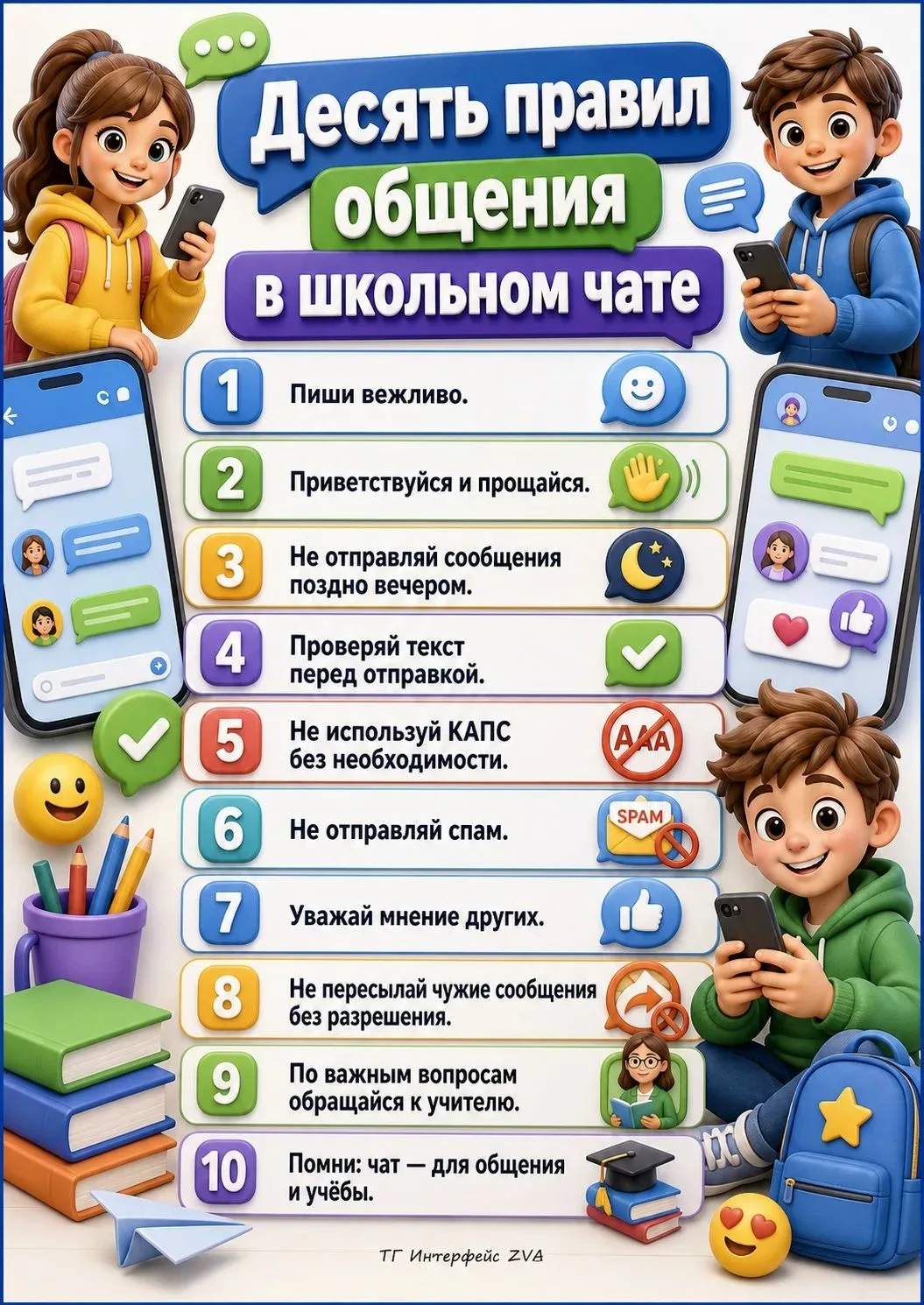 Школьный чат — это цифровое пространство, где пересекаются интересы учеников, родителей...