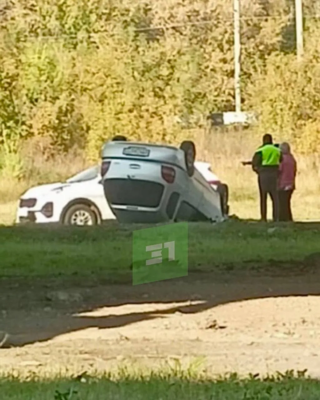 😳 Пенсионерка перевернулась на Toyota под мостами Свердловского тракта