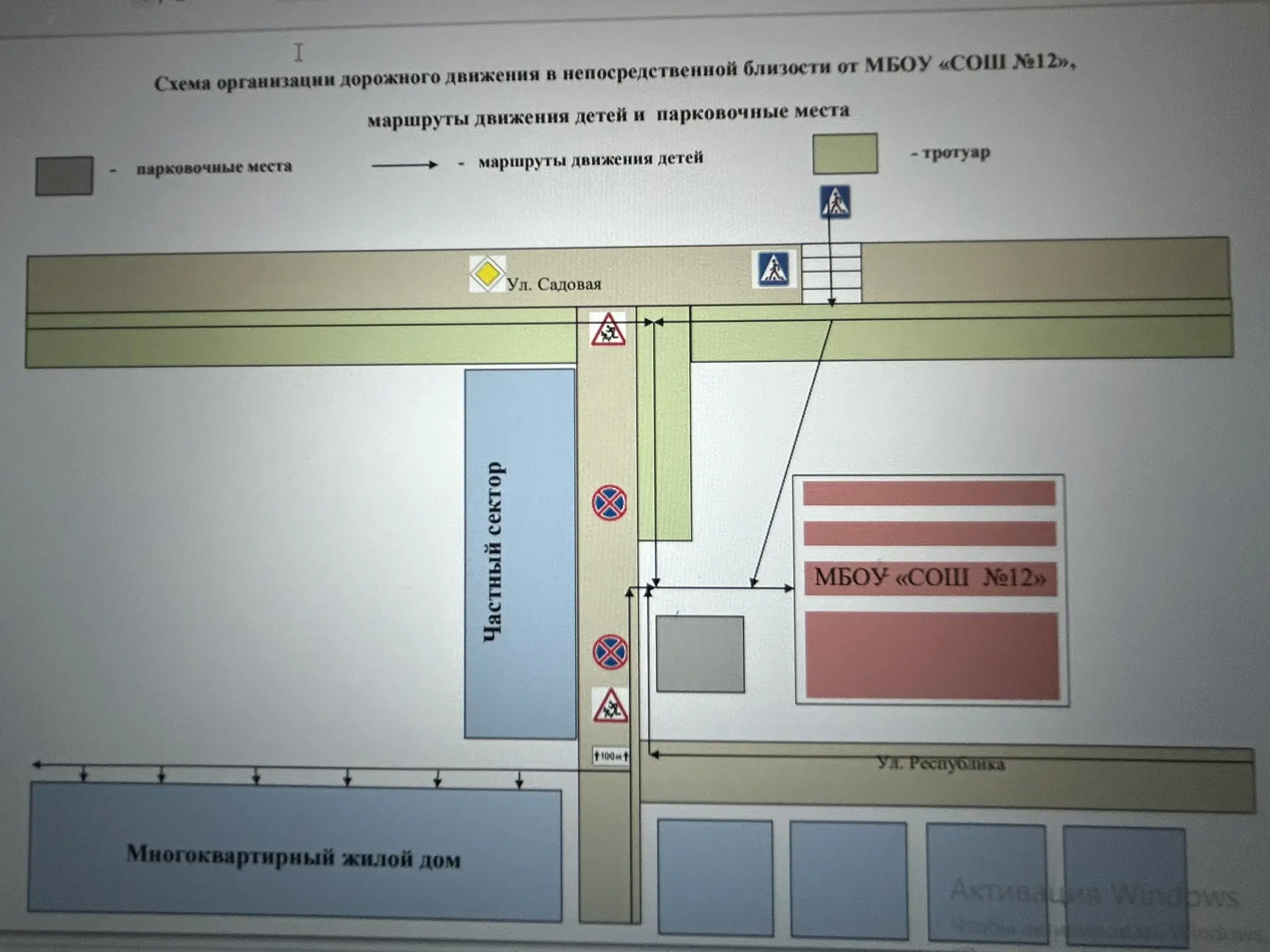 Схема безопасного подхода к МБОУ “СОШN12”