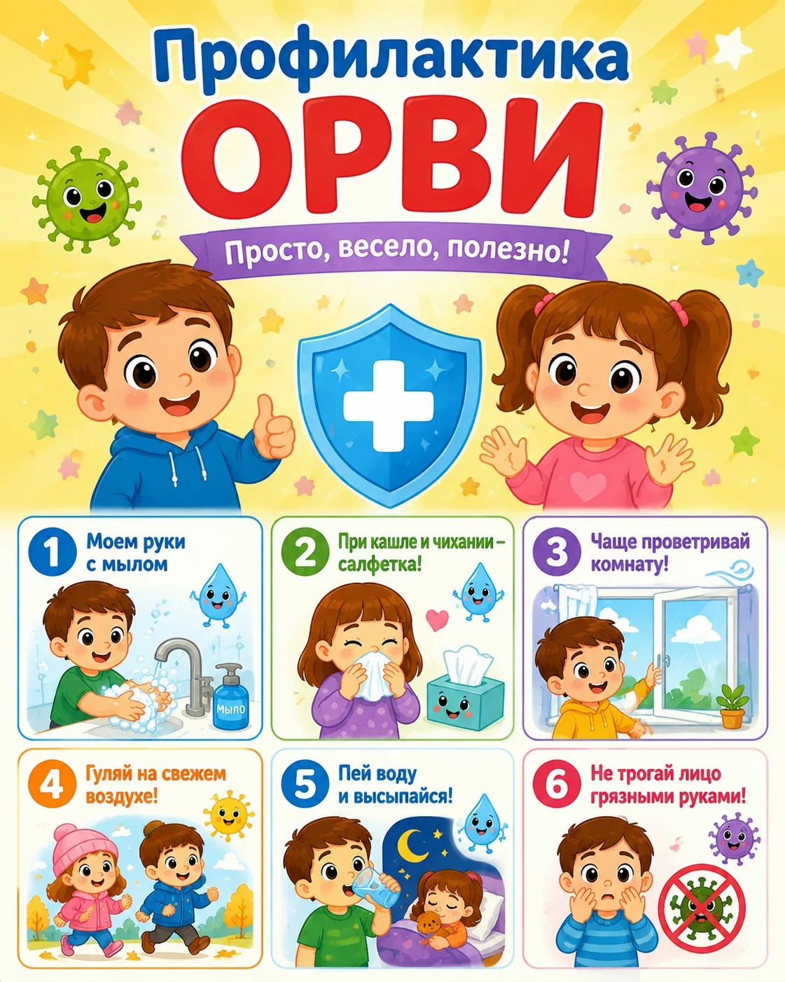🍂 Как защитить малыша от ОРВИ в конце лета — начале осени? 🍂