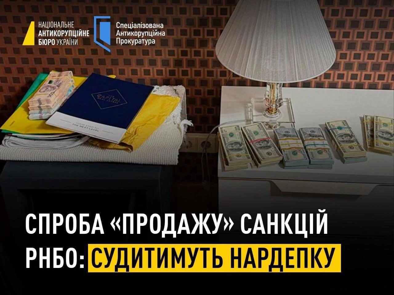 НАБУ передало в суд дело нардепа Анны Скороход, обвиняемой в получении $250 тысяч за об...