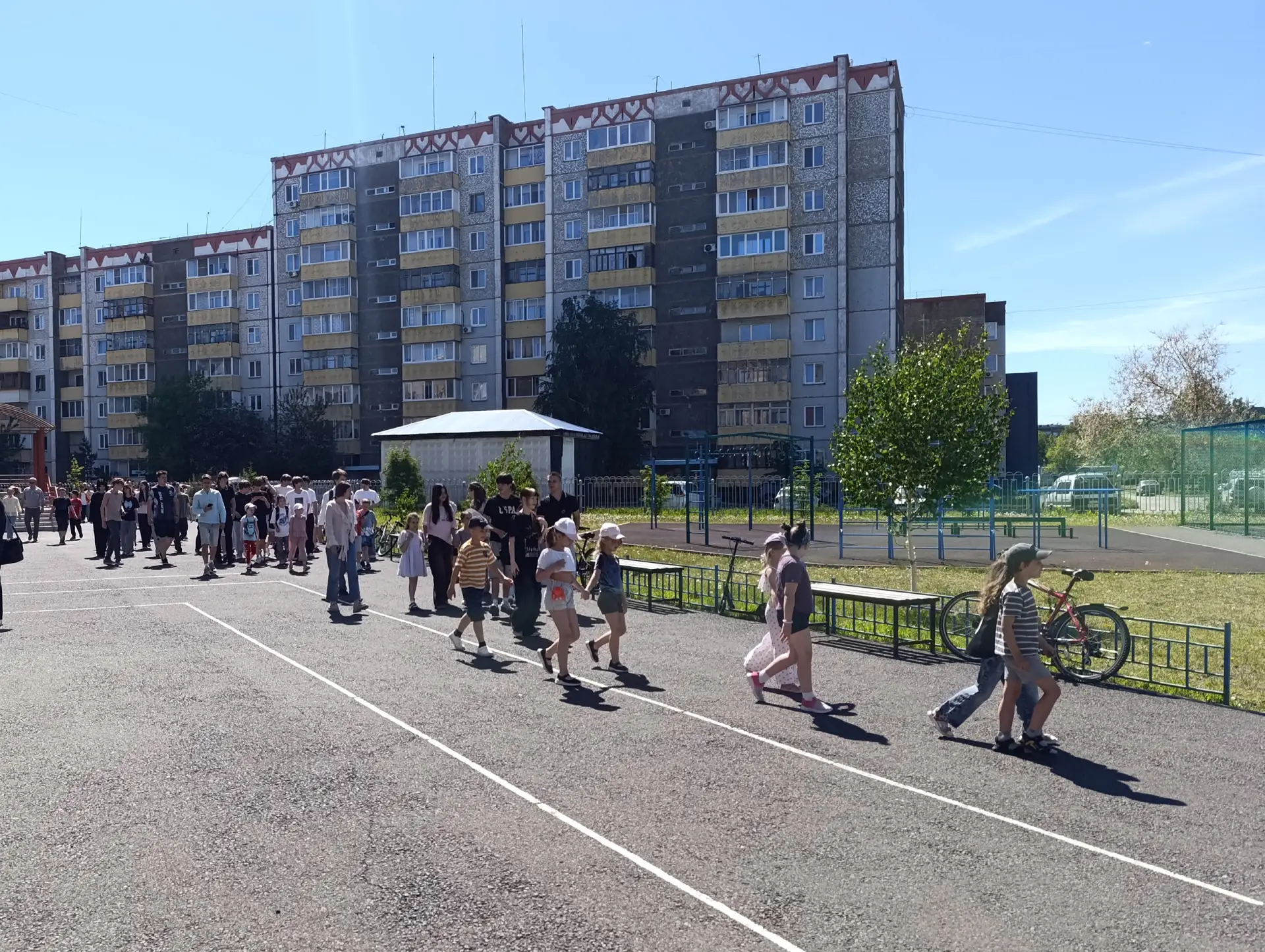 🚒 Учебная пожарная эвакуация в пришкольном лагере 🚓