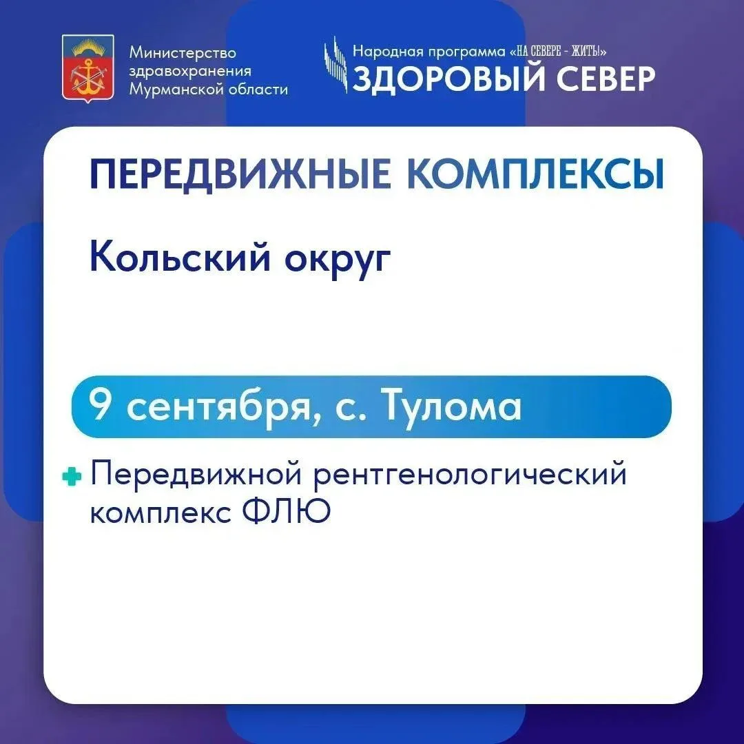 «Поезд здоровья»: график выездов по Кольскому округу на этой неделе