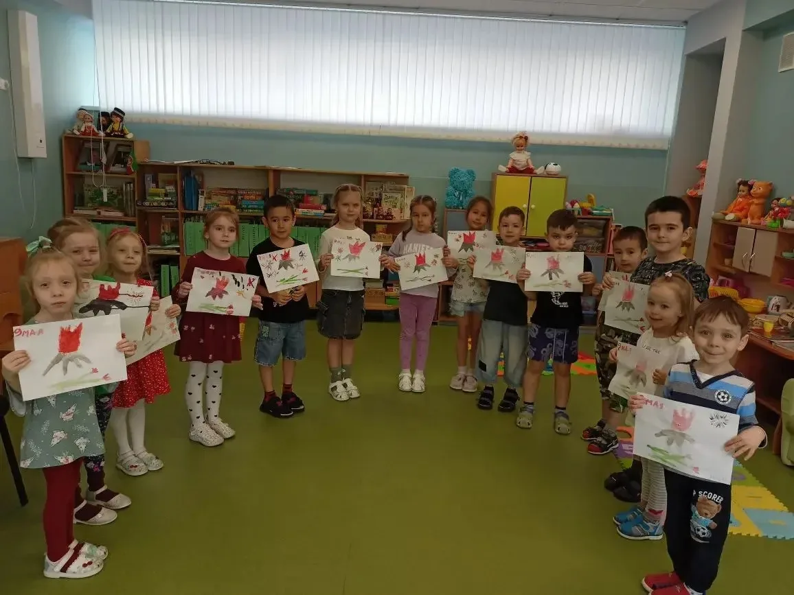 🌿🌟Творческие занятия в нашем саду, посвящённые 9 Мая! Дети закрепили знания о Великой...