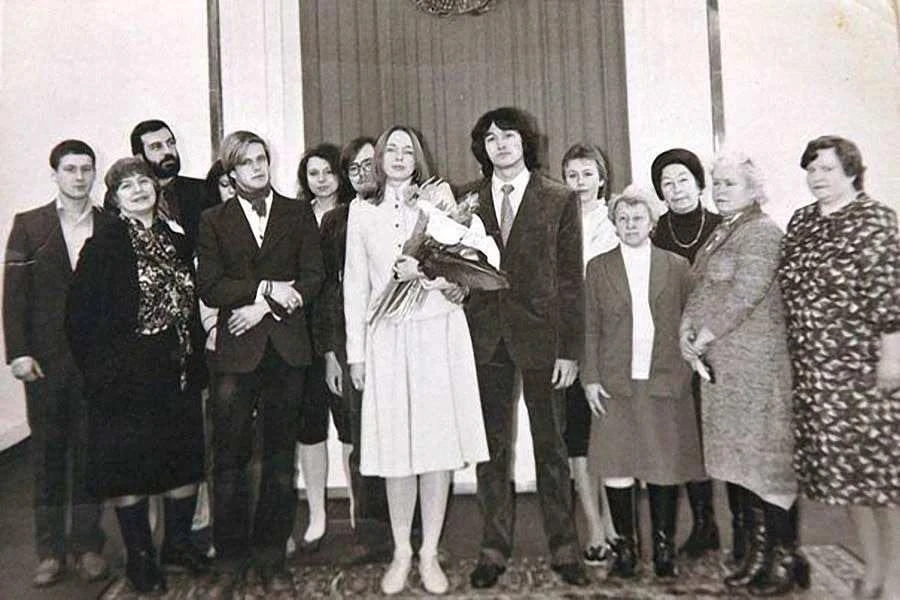 Свадьба Виктора Цоя и Марьяны, 1984 год.