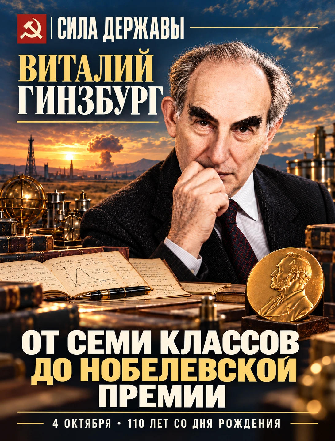 Виталий Гинзбург: от семи классов до Нобелевской премии ⚡