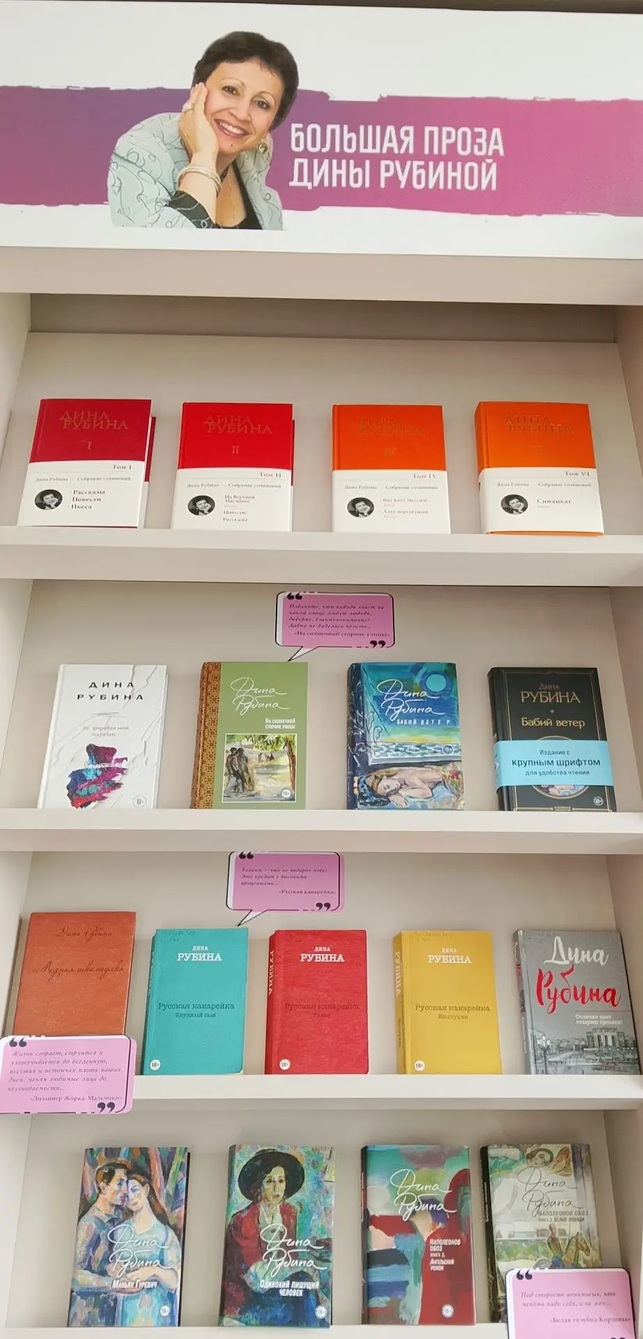 📚 Центральная модельная библиотека представляет книжную выставку «Большая проза Дины Р...
