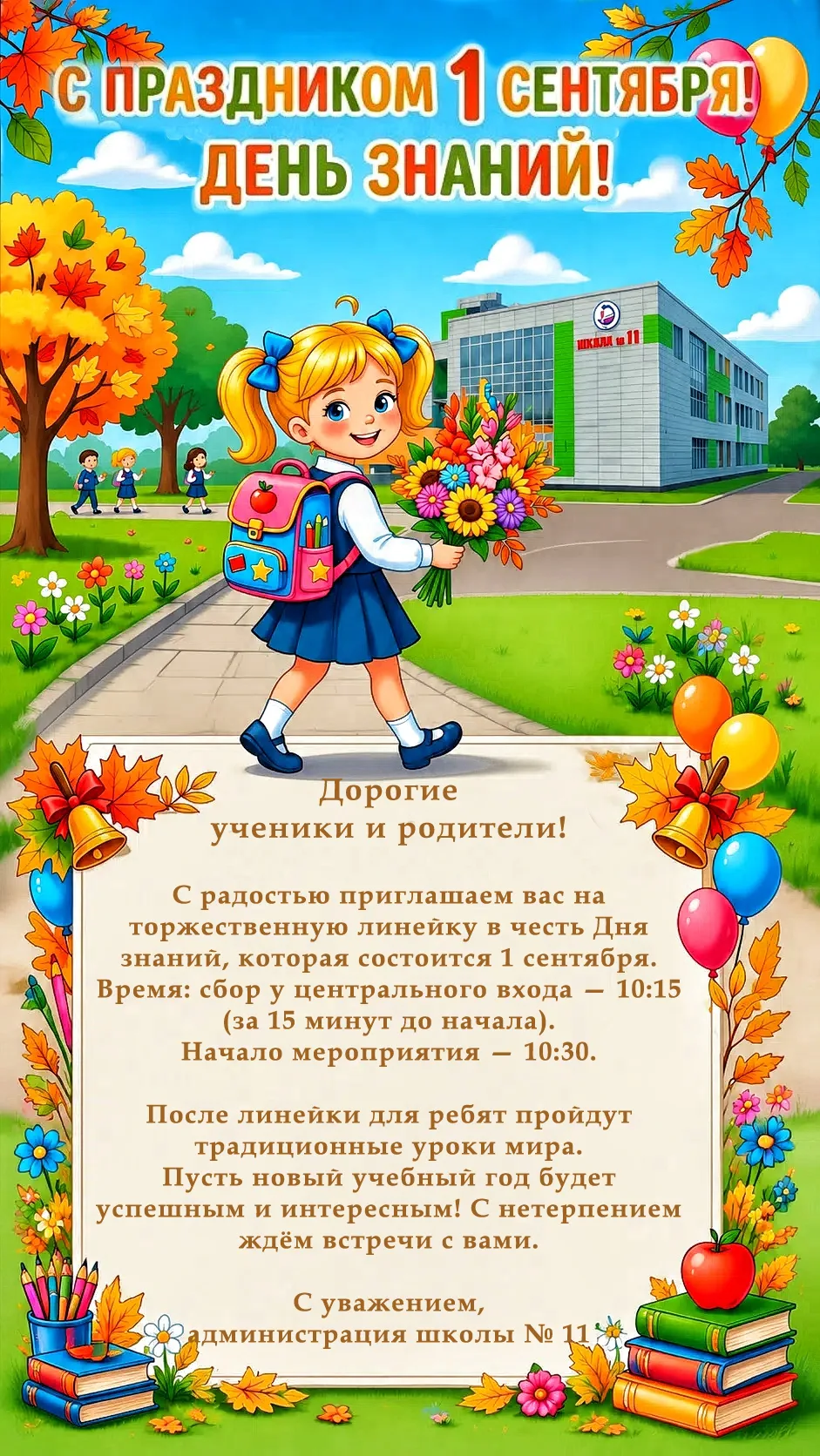 Уважаемые ученики и родители!