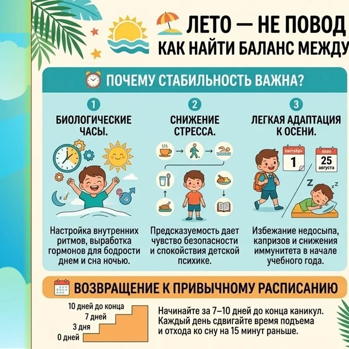 ⛱ ЛЕТО - НЕ ПОВОД ЗАБЫВАТЬ О РЕЖИМЕ!