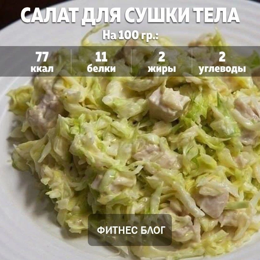 Салат для сушки тела: вкусно, сытно и очень диетично! 
 
Ингредиенты: 
 
500 г филе куриных грудок, 