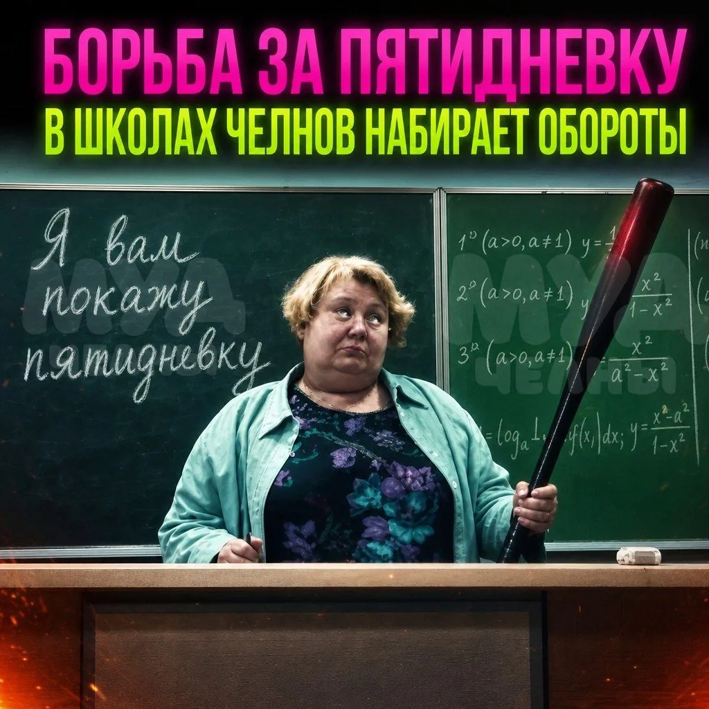 🤕 Борьба за ПЯТИДНЕВКУ в школах Челнов продолжается — 8 тыс человек уже объединились в...