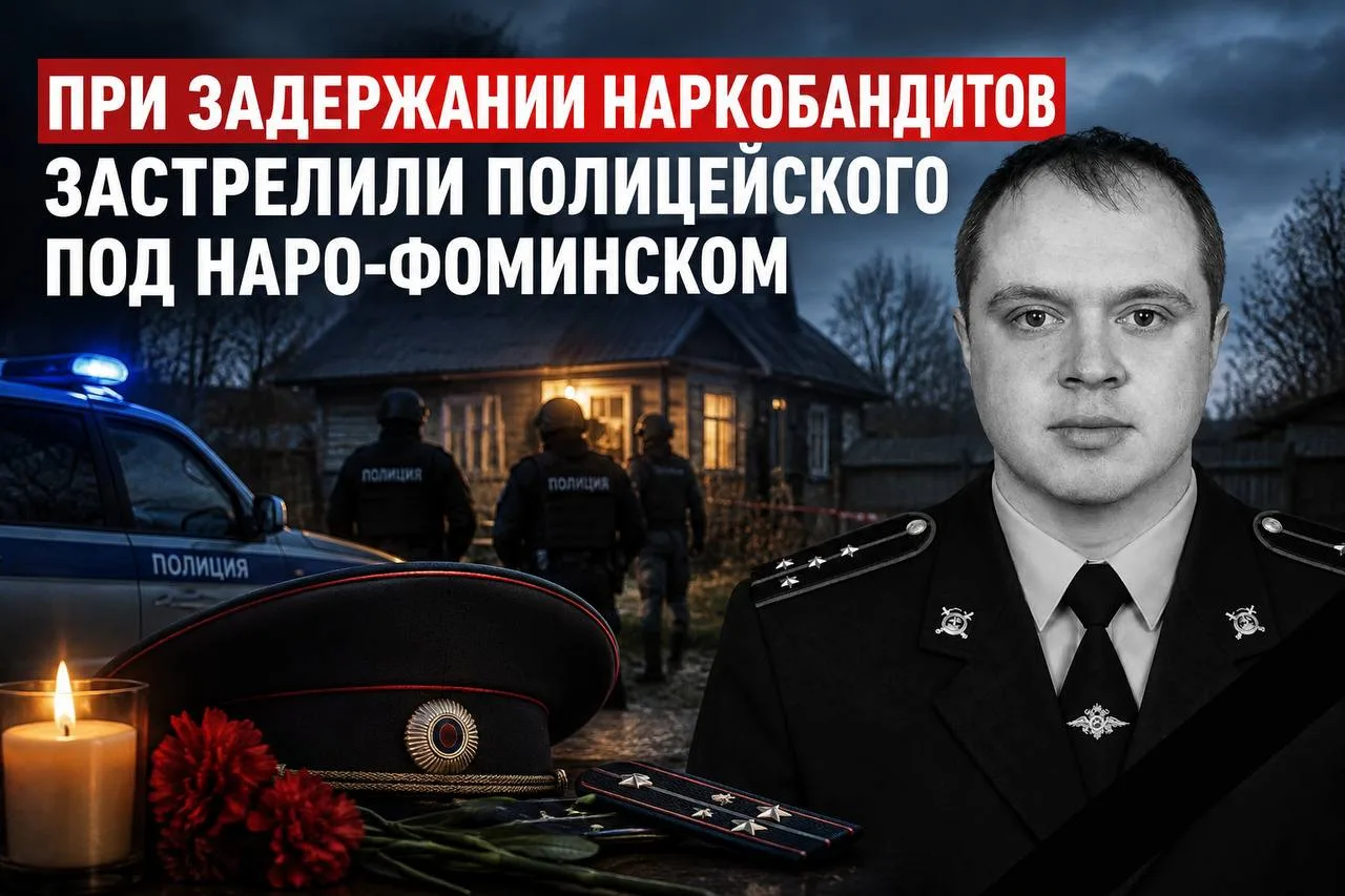 Под Наро-Фоминском при задержании подозреваемого в наркообороте застрелили полицейского