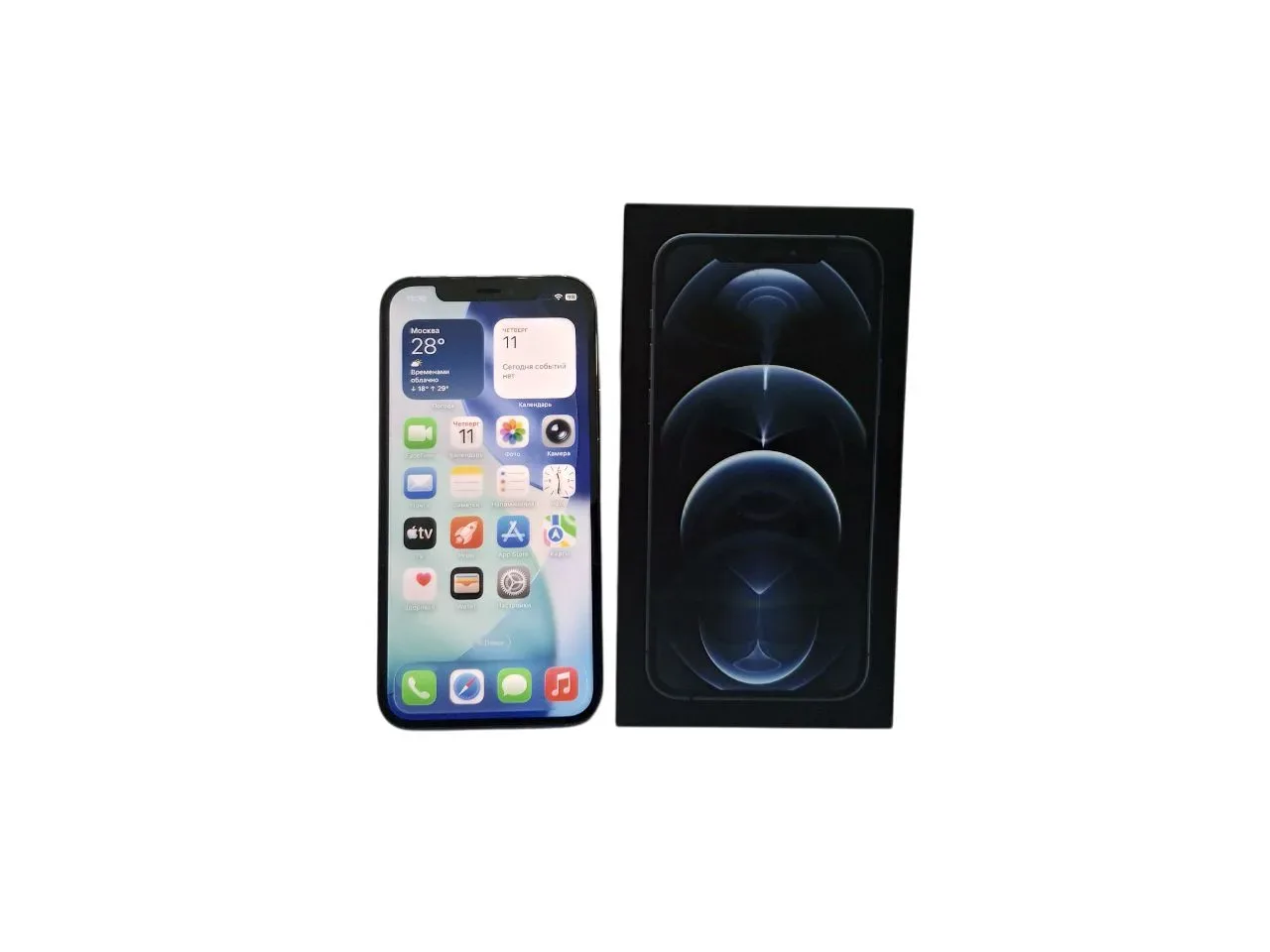 📱Смартфон Apple iPhone 12 pro 128 Gb
📌- Диагональ экрана 6.1"
- Версия Ростест (EAC)
- Основная ка