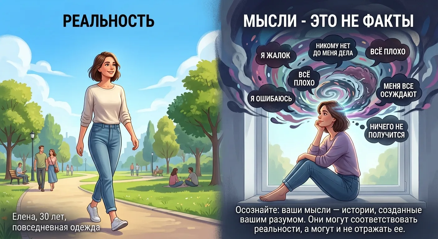 Мысли - это не факты. 

Мы часто полагаем, что наши подозрения — это просто результат наблюдений. По
