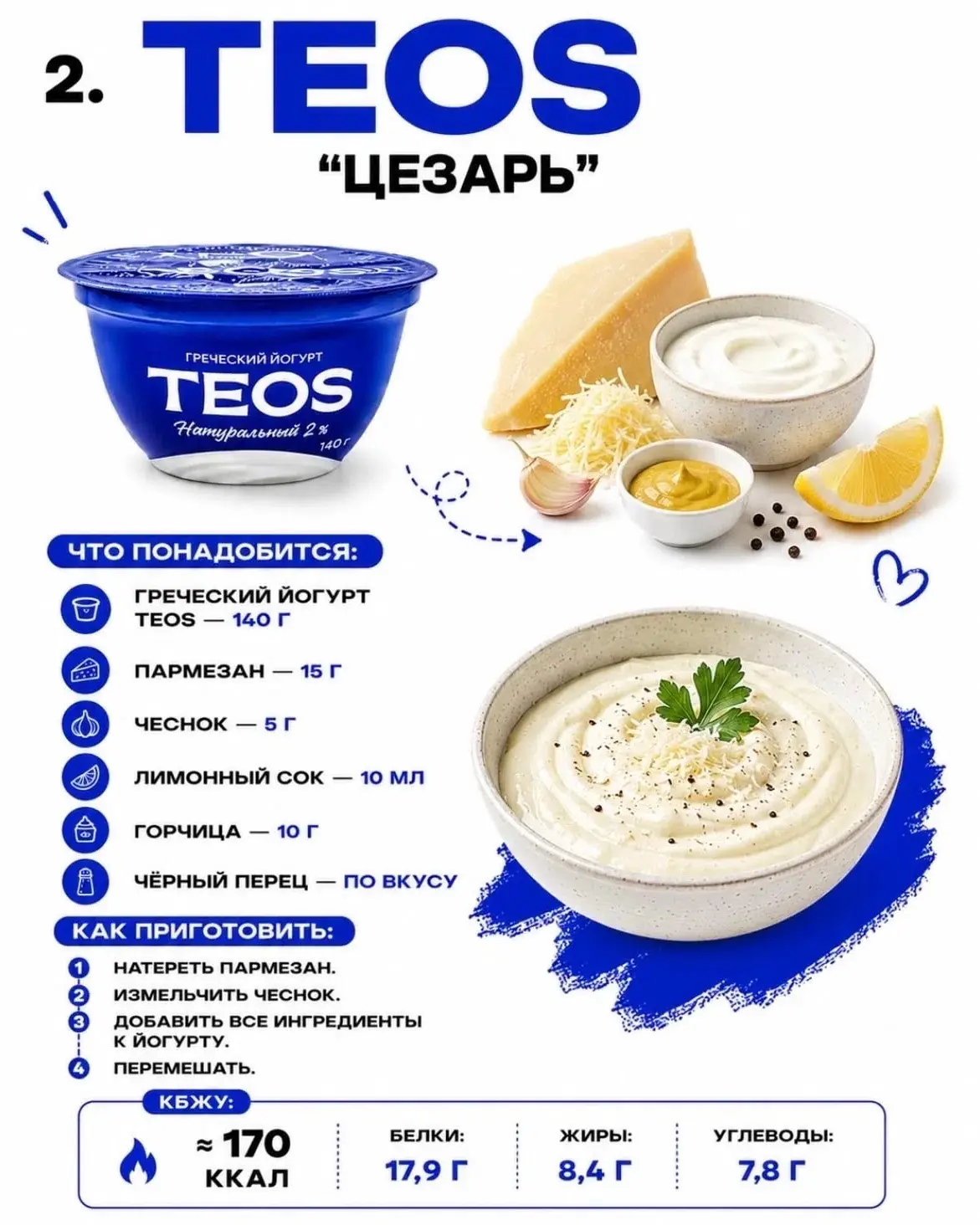 ПЕРВЫЙ — КЛАССИЧЕСКИЙ НА ЙОГУРТЕ 🥗