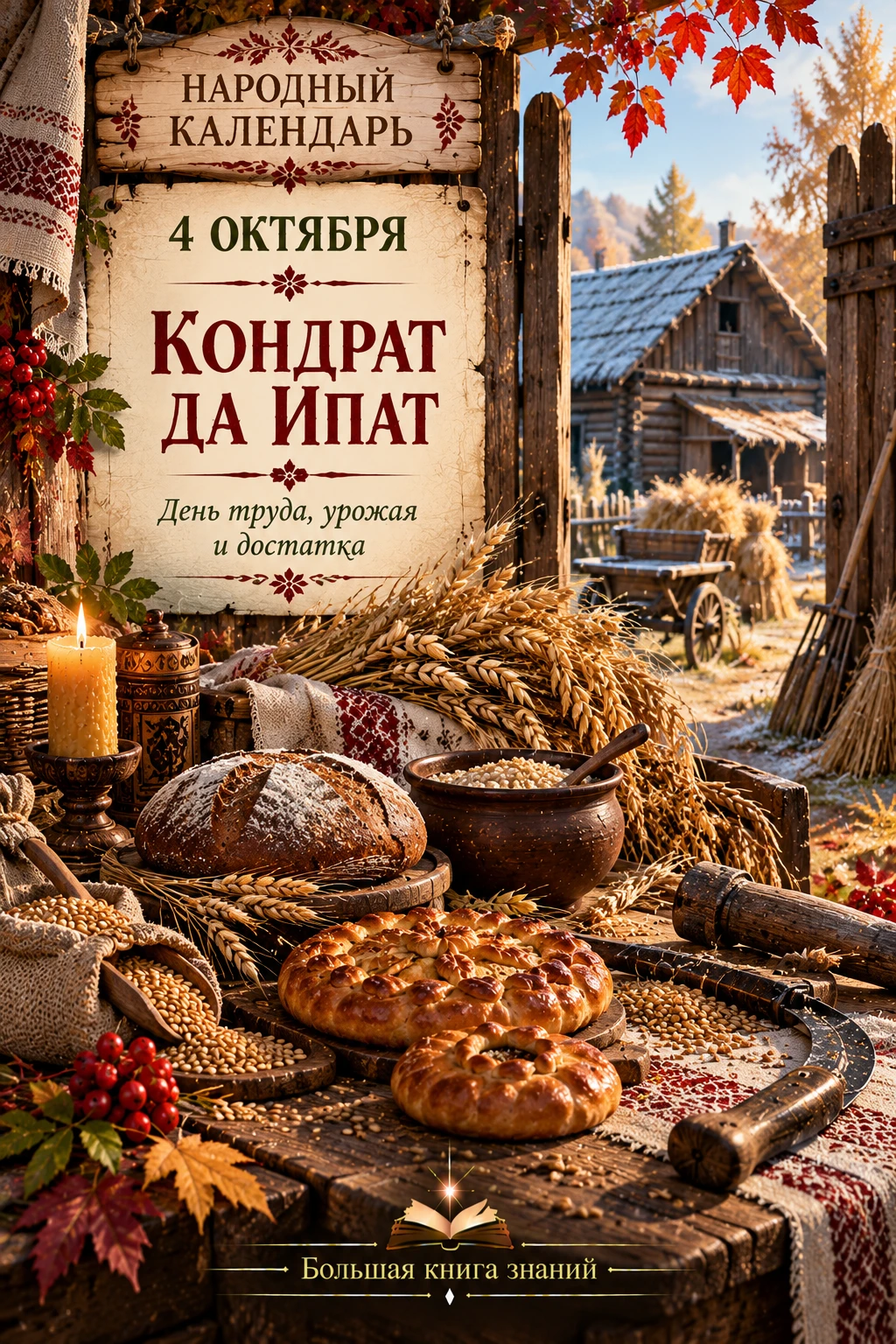 🌾 4 октября — Кондрат да Ипат