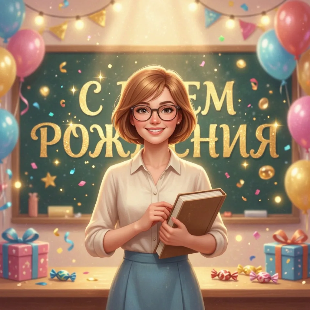 🎉 Поздравляем с юбилеем нашу замечательную учительницу начальных классов — Новожилову ...