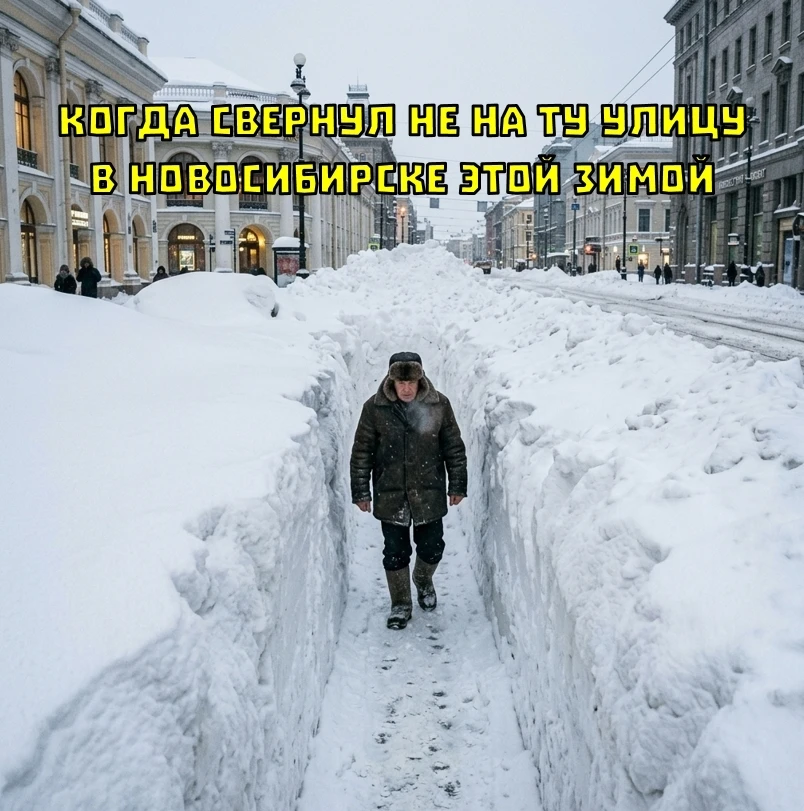 🥶 В Новосибирске улицы перекроют для складирования сугробов