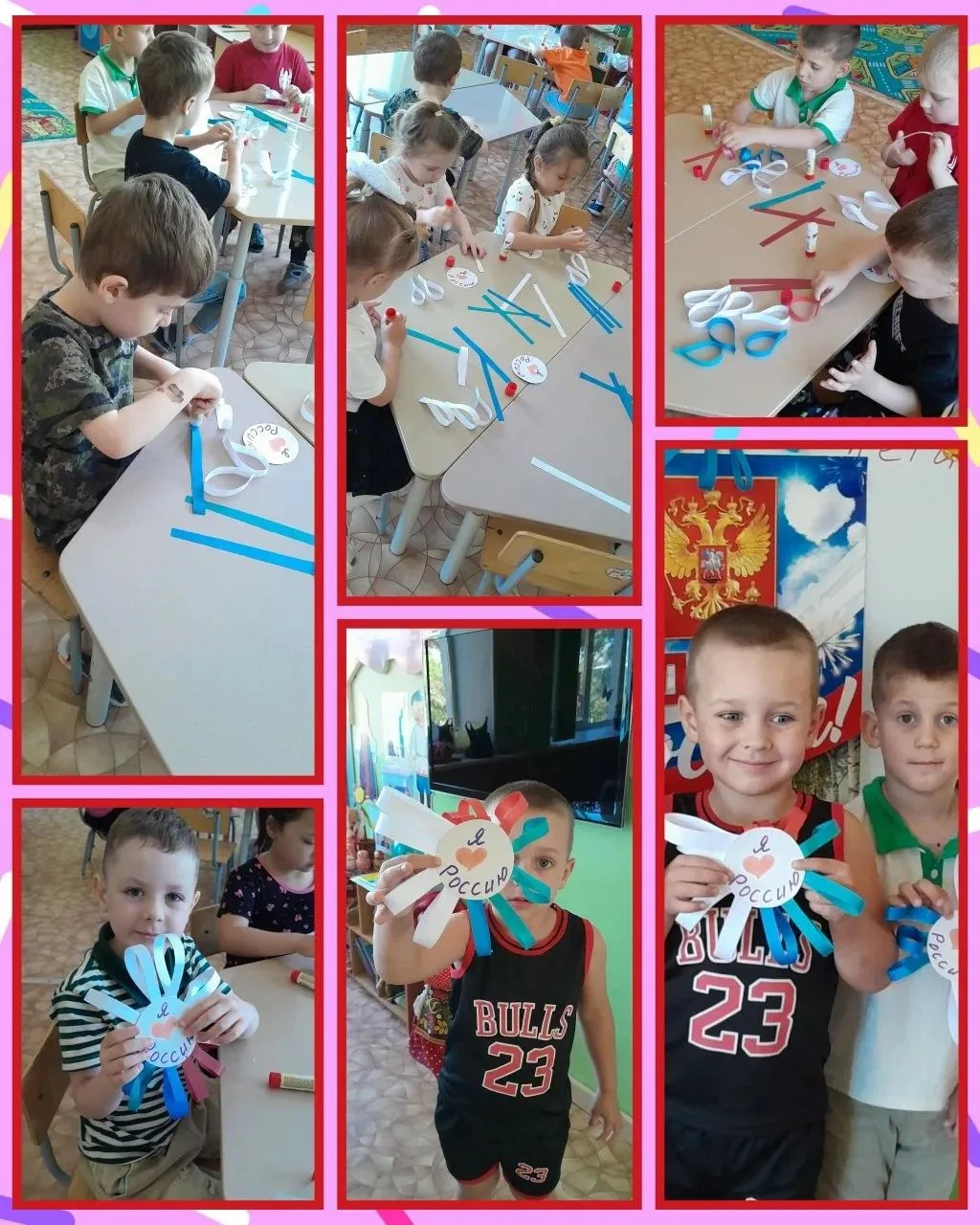 Взрыв красок и фантазии ко Дню России! 🎨Наш детский сад превратился в настоящую творческую мастерск