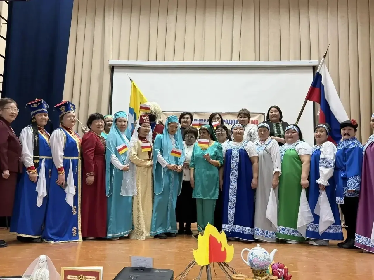 Сегодня в нашем поселке Шатта открылся Год единства народов России, объявленный президе...