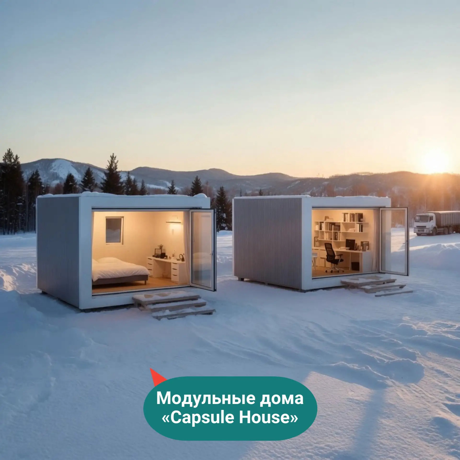 Мы успешно завершили поставку двух модульных домов-капсул «Capsule House»🏠 Дома были з...