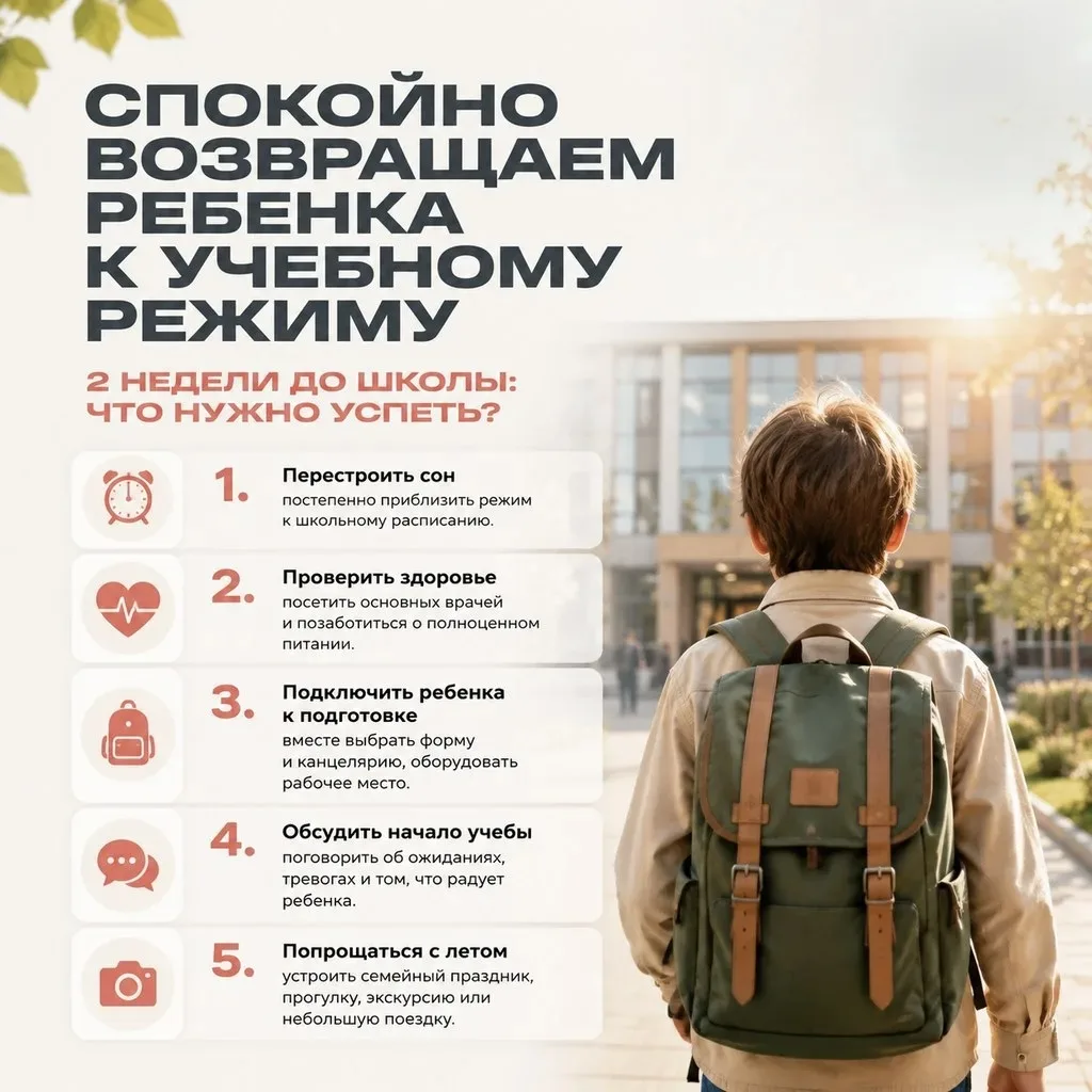 Как подготовить ребенка к школе после каникул?