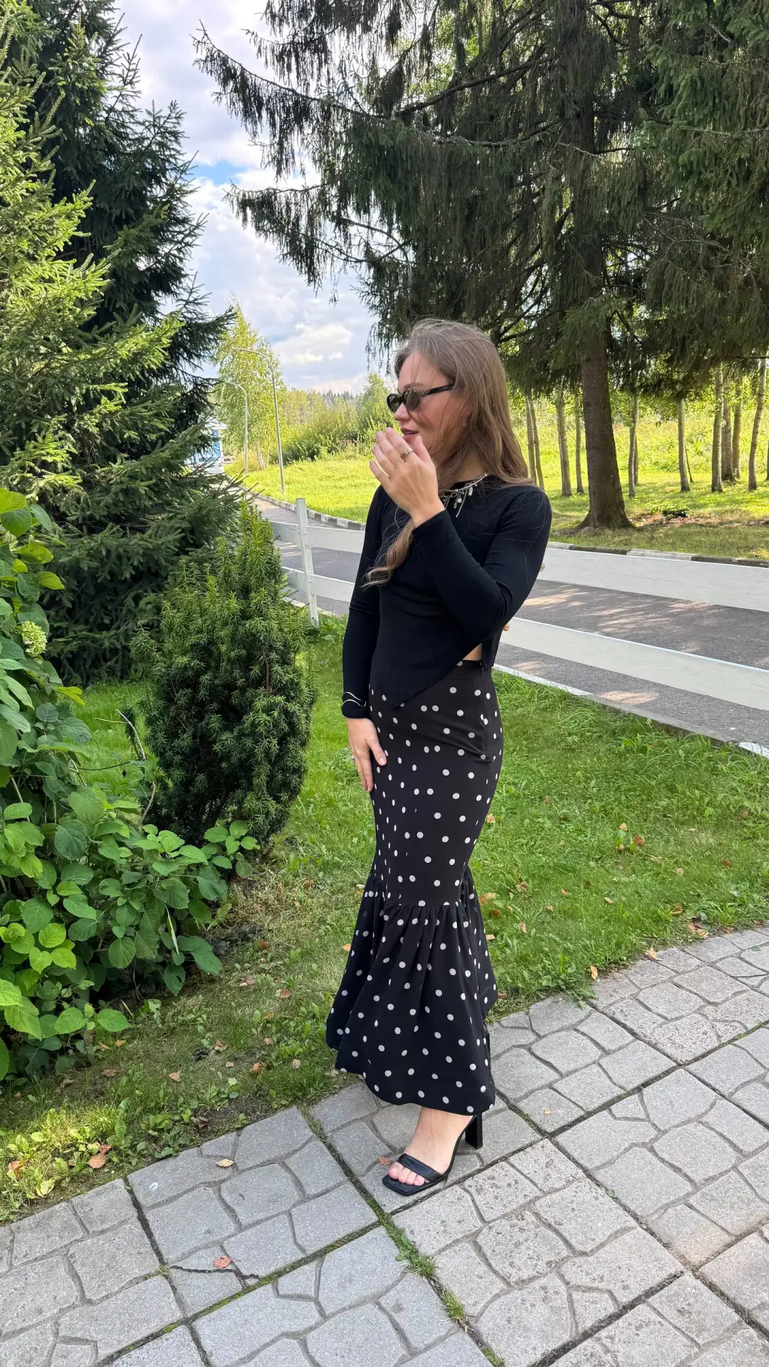 Мой образ на празднике)) был дресс-код: все в черном🖤